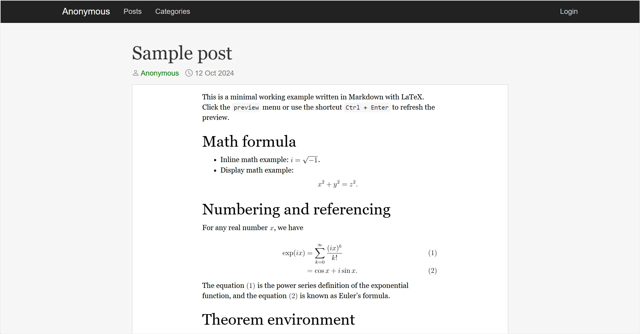 numbering and referencing